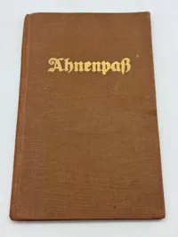 Originalt Ahnenpass fra Dansker, godt udfyldt