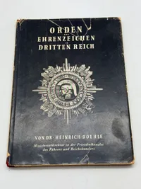 Original 1 udgave Orden und Ehrenzeichen im Dritten Reich von Dr. Heinrich  Doehle 1939 fra deutsche gesellschaft kopenhagen