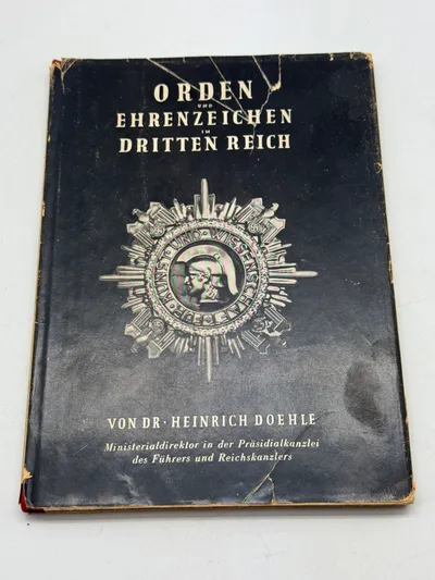 Original 1 udgave Orden und Ehrenzeichen im Dritten Reich von Dr. Heinrich  Doehle 1939 fra deutsche gesellschaft kopenhagen