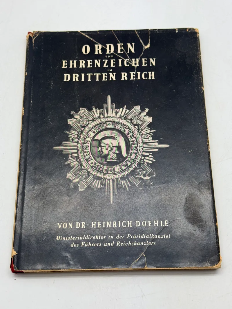 Original 1 udgave Orden und Ehrenzeichen im Dritten Reich von Dr. Heinrich  Doehle 1939 fra deutsche gesellschaft kopenhagen