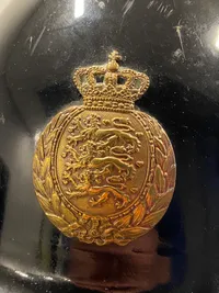 Original Amalienborg hjelm med fuld historie (Har tilhørt tidligere modstandsmand)