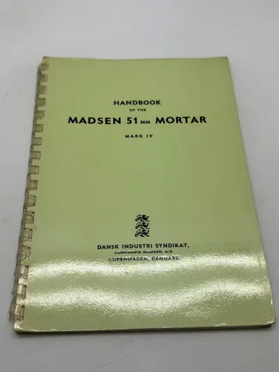 Original sjælden Madsen instruktionsbog