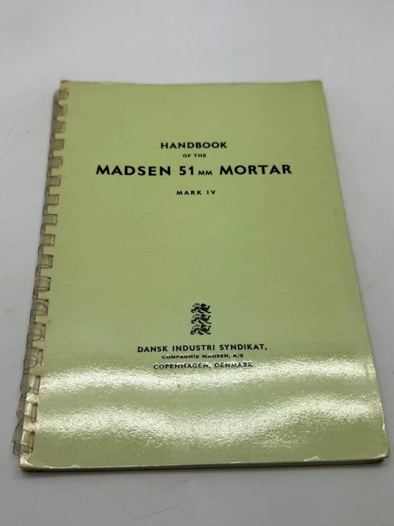 Original sjælden Madsen instruktionsbog