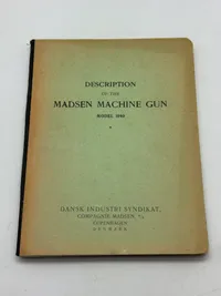 Original sjælden Madsen instruktionsbog