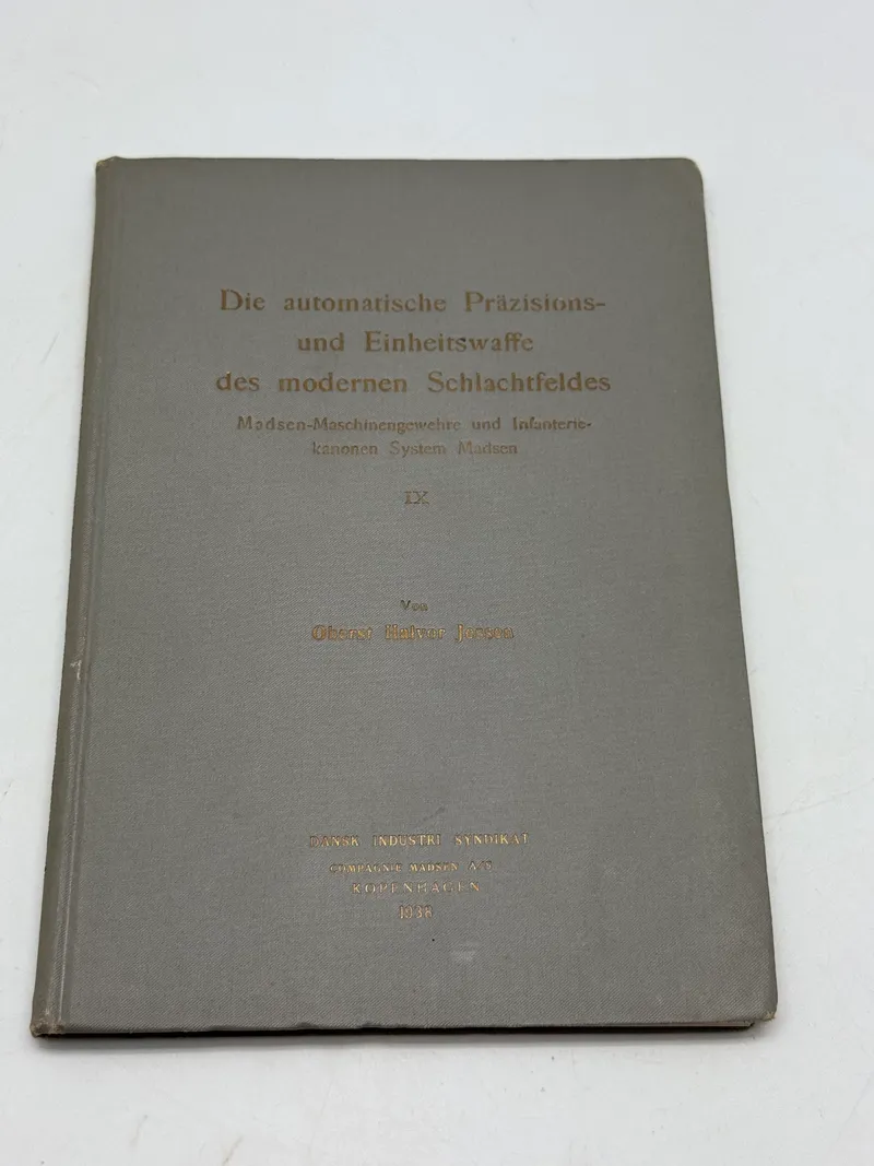 Original sjælden Madsen instruktionsbog