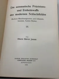 Original sjælden Madsen instruktionsbog