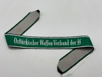 Original Cuffband "Osttürkischer Waffen-Verband der SS"-Unworn cuff band in excellent condition. Machine-woven