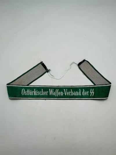 Original Cuffband "Osttürkischer Waffen-Verband der SS"-Unworn cuff band in excellent condition. Machine-woven
