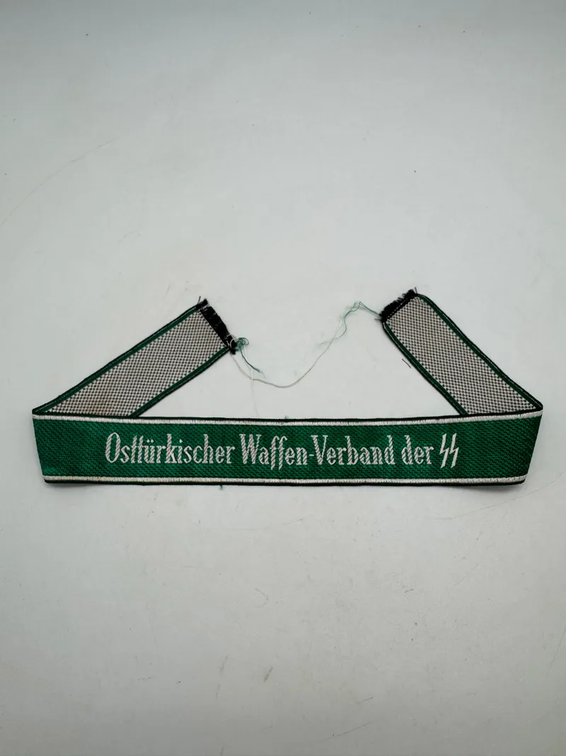 Original Cuffband "Osttürkischer Waffen-Verband der SS"-Unworn cuff band in excellent condition. Machine-woven