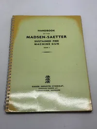 Original sjælden Madsen instruktionsbog