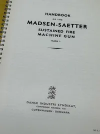 Original sjælden Madsen instruktionsbog