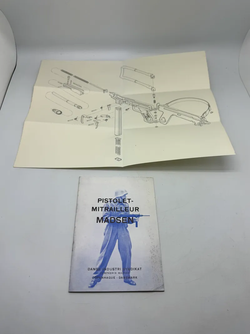 Original sjælden Madsen instruktionsbog