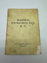 Original sjælden Madsen instruktionsbog