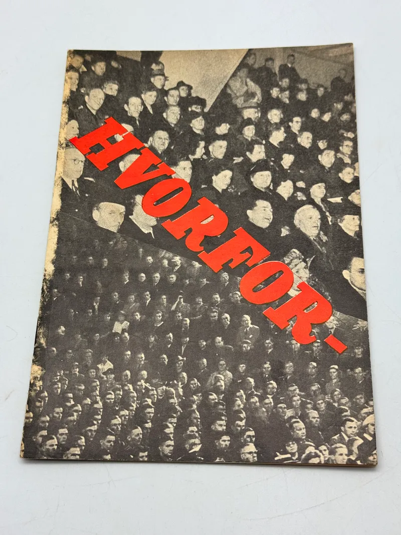 Originalt Sjældent D.N.S.A.P. propaganda hæfte WW2