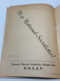 Originalt Sjældent D.N.S.A.P. propaganda hæfte WW2