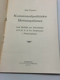 Originalt Sjældent D.N.S.A.P. propaganda hæfte WW2