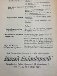 Originalt Sjældent D.N.S.A.P. propaganda hæfte WW2