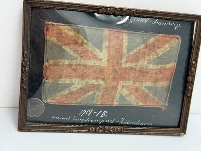 Flag og Tysk Mønt WW1 alieret fangetransport København 1914-18