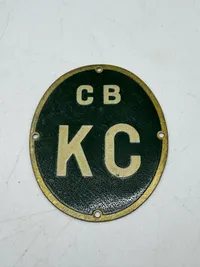 Originalt ww2 skjold: CB KC