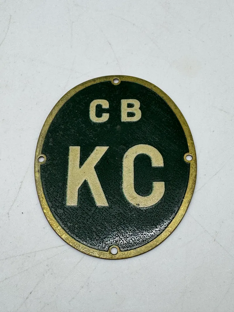 Originalt ww2 skjold: CB KC