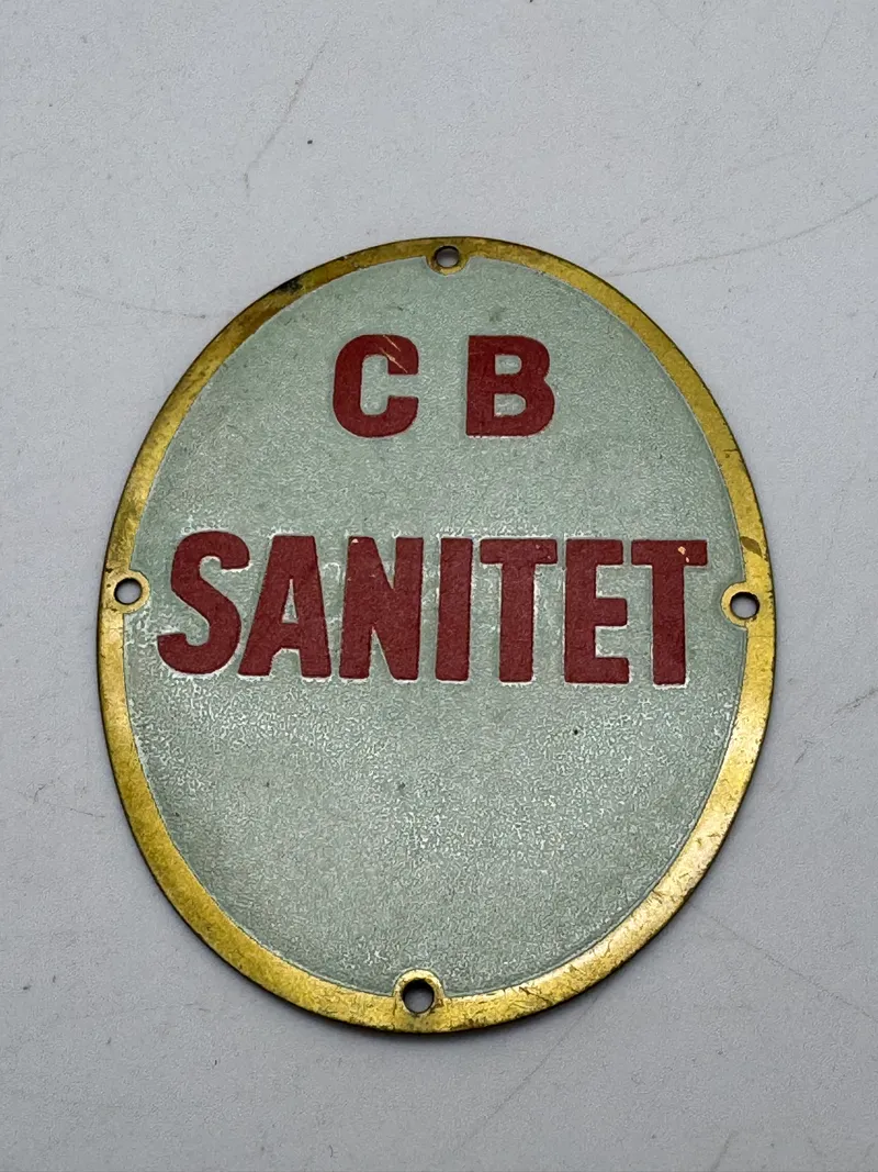 Originalt ww2 skjold: CB Sanitet