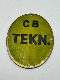 Originalt ww2 skjold-CB TEKN.