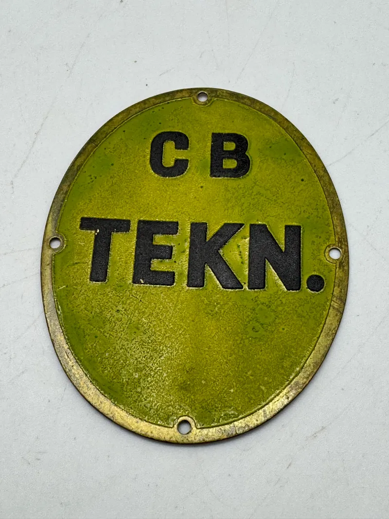 Originalt ww2 skjold-CB TEKN.