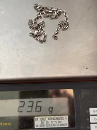 Original sølvkæde af sterling sølv, 23,6 gram