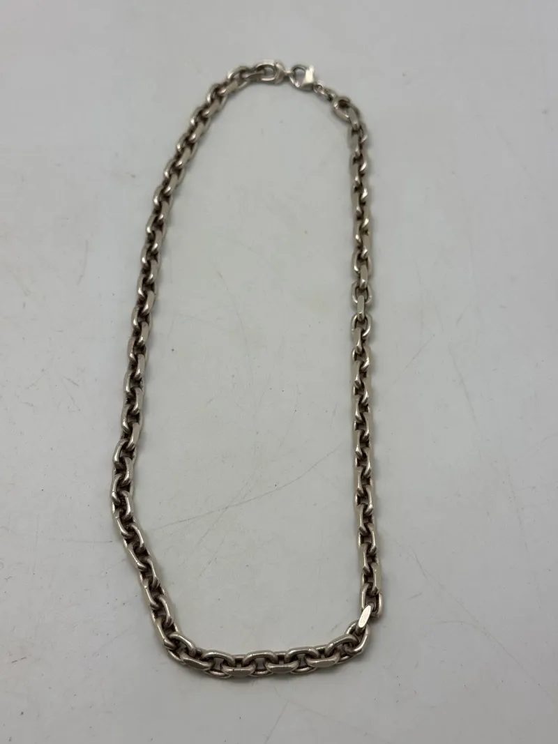 Original sølvkæde af sterling sølv, 48,8 Gram