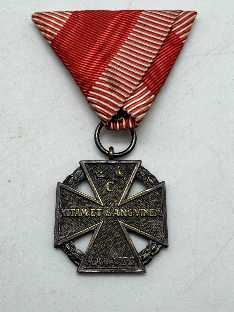 Original AUstria Hungary WW1 Kaiser Karl Cross of Troops Medal 1914 1918