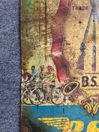 Stort originalt BSA skilt
