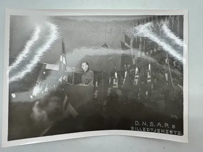 Originalt D.N.S.A.P. presse foto Von Schalburg, Sjældent