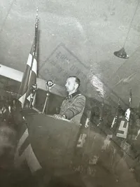 Originalt D.N.S.A.P. presse foto Von Schalburg, Sjældent