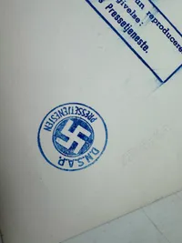 Originalt D.N.S.A.P. presse foto Von Schalburg, Sjældent