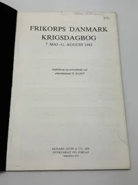Frikorps Danmarks krigsdagbog tidliger tilhørt  Michael Holte Biering