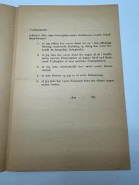 Original Hverve hæfte for Schalburg korpset -Folkeværnet, ekstremt sjælden
