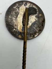 Original Ekstremt sjælden SS nål fremstillet i Danmark af Fritz S.C. Heimbürger i Sterling sølv, kendes kun i to kendte eksemplare