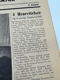 Original Avis frra de Danske i Sverige WW2