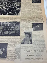 Original Avis frra de Danske i Sverige WW2