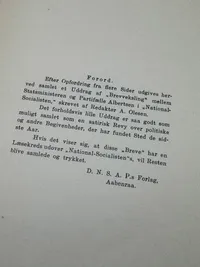 Originalt Sjældent D.N.S.A.P. propaganda hæfte WW2