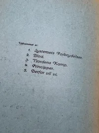Originalt Sjældent D.N.S.A.P. propaganda hæfte WW2