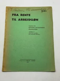 Originalt Sjældent D.N.S.A.P. propaganda hæfte WW2