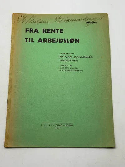 Originalt Sjældent D.N.S.A.P. propaganda hæfte WW2