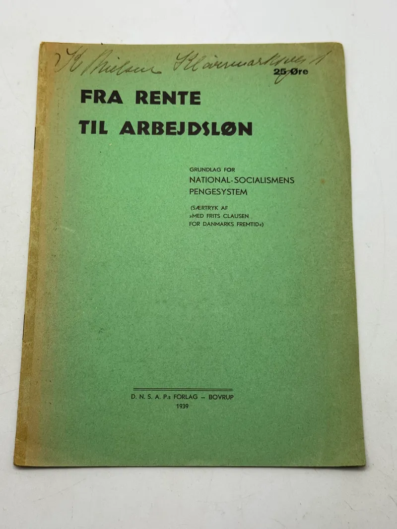 Originalt Sjældent D.N.S.A.P. propaganda hæfte WW2