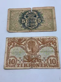 Originale Danske pengesedler