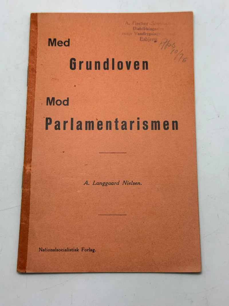 Originalt Sjældent D.N.S.A.P. propaganda hæfte WW2