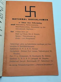 Originalt Sjældent D.N.S.A.P. propaganda hæfte WW2