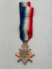 Original Engelsk WW1, 1914.15 star med Navn