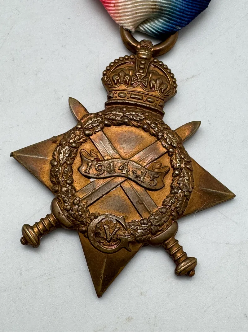 Original Engelsk WW1, 1914.15 star med Navn