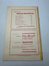 Originalt Sjældent D.N.S.A.P. propaganda hæfte WW2